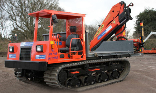 Tracked carrier for hire at Southern Cranes